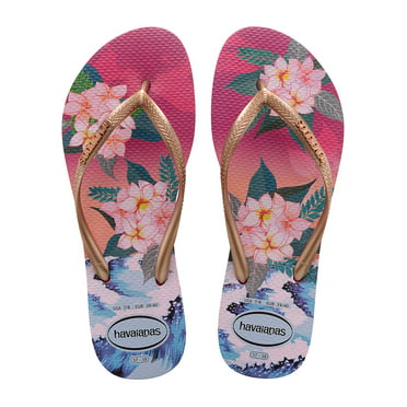 #4135045 - White Purple Havaianas Slim Princesas Flip Flops